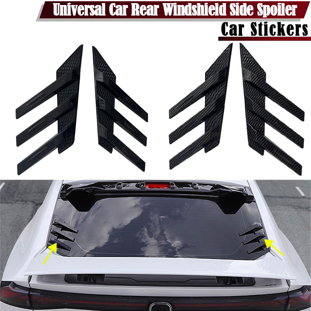 Universal Car Rear Windshield Side Spoiler Air Vents Cover Sticker Decoration Fo