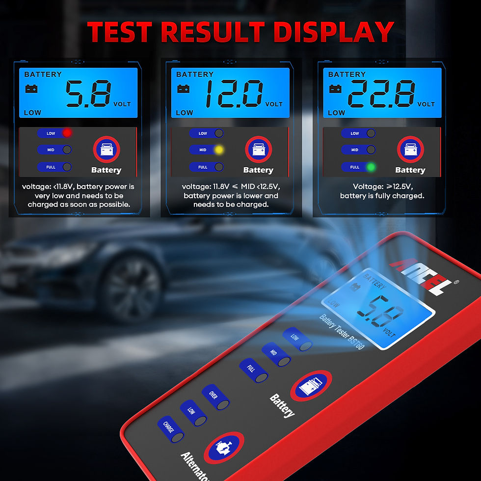 Thumbnail: ANCEL BST60 Car Battery Tester 12V 100-2000CCA Battery System Analyzer Cranking