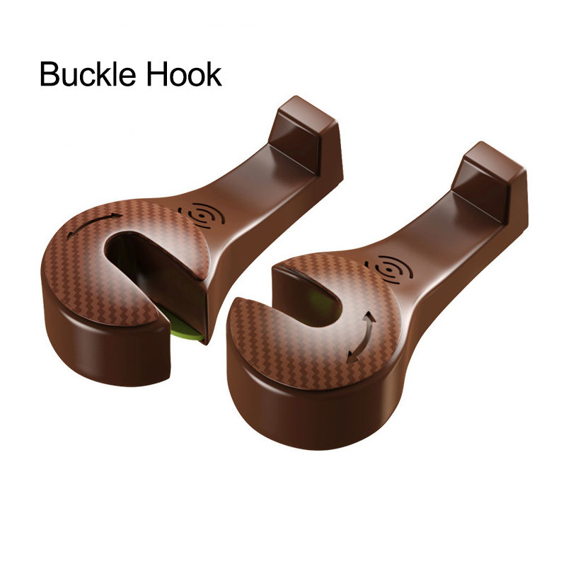 Thumbnail: 2pc Universal Auto Seat Headrest Hook Storage Hidden Mount Auto Vehicle Back Sea