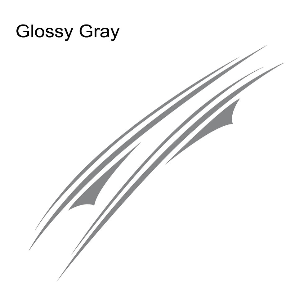 Thumbnail: 2Pcs Van Door Side Stickers Graphics Stripes Kit Cover Auto Body Decor Camper Ca