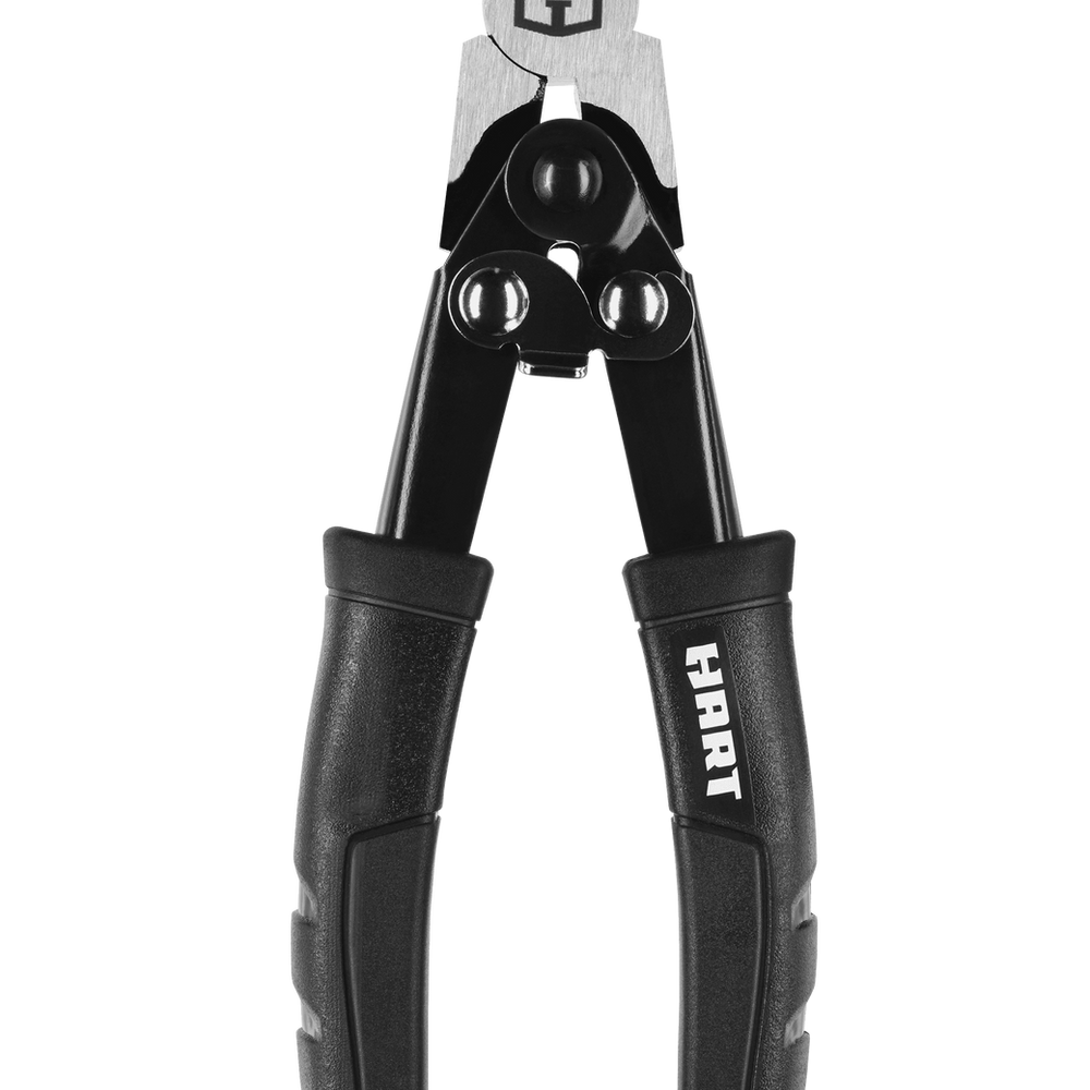HART Compound Action Diagonal Pliers with Molded Handles, Chrome Vanadium