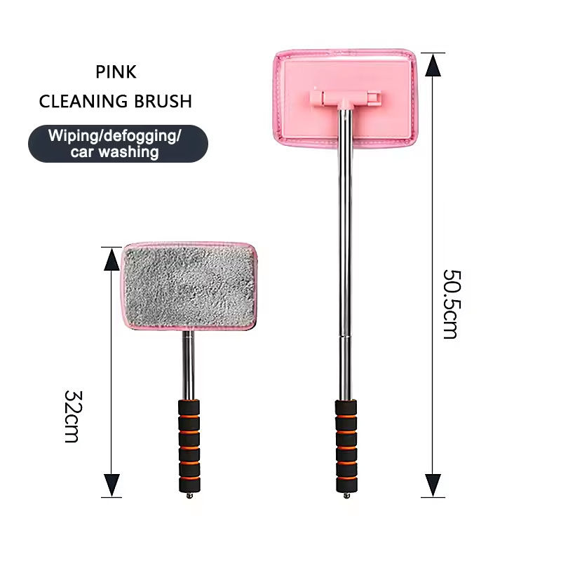 Thumbnail: Car Front Windshield Defogging Brush Telescopic Long handle Car Household Glass