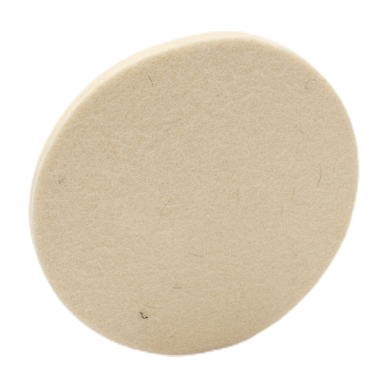 Thumbnail: 2pcs 5 Inches 125mm Wool Felt Polishing Pad Angle Grinder For Glass Stainless St