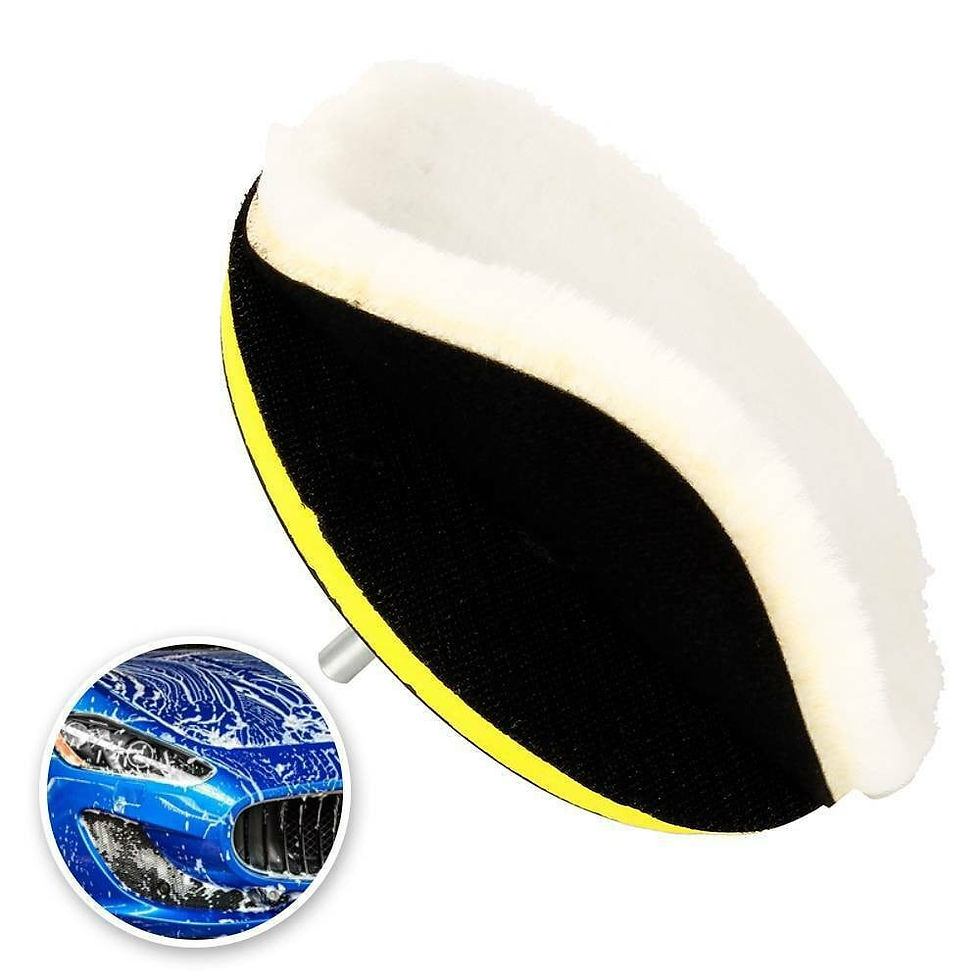 Thumbnail: 5PCS 6\" Buffing Polishing Pads Wool Wheel Mop Kit For Car Polisher Drill A..