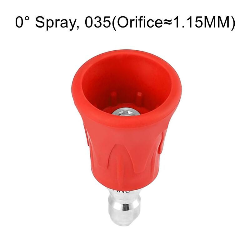 Thumbnail: Pressure Washer Nozzle Jet Sprayer Tips With Upgraded Rubber Protector Cover 1/4