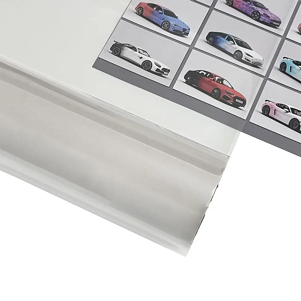 Thumbnail: Gloss Transparent Light Black Smoke PVC Film Tint Headlight Taillight Wrap Cover