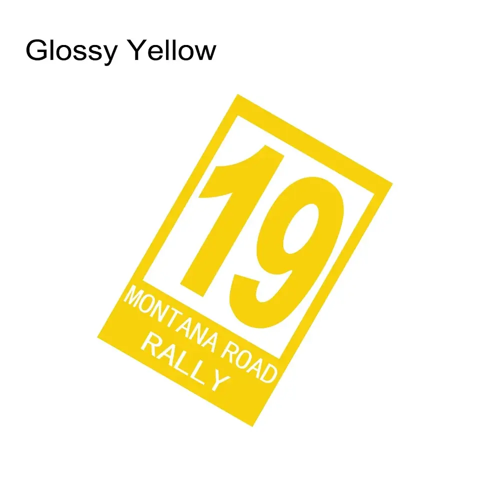 Thumbnail: Auto Side Vinyl Decor Decals Number 19 Montana Road Rally Styling Sticker For Ca