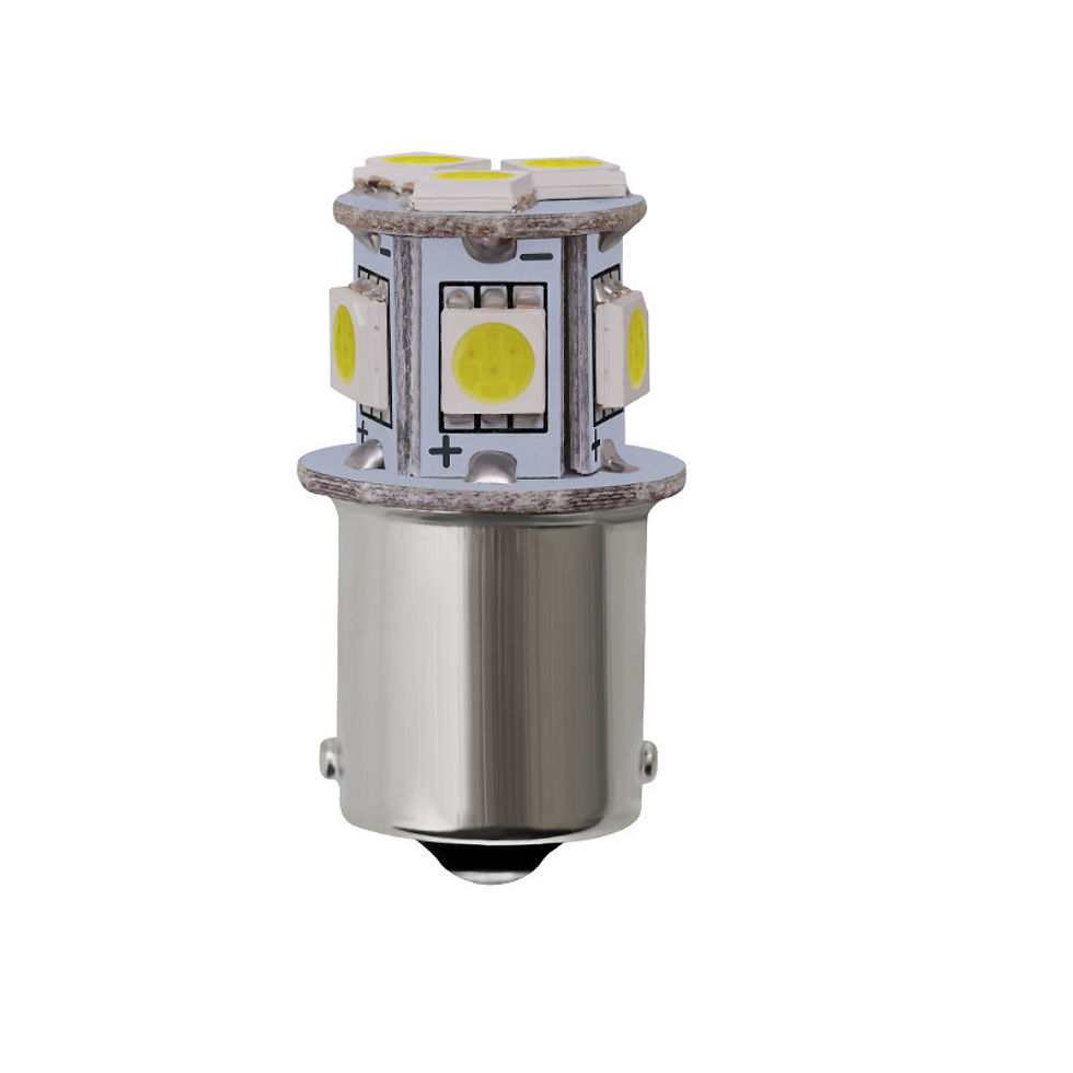 Thumbnail: NSXINQI 10pcs 24V 5050 8SMD LED Bulb Light Car Truck 1156 BA15S P21W 1157 BAY15D