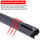 Thumbnail: 1PC Universal double rubber strip J/U-shaped wiper blade, front wiper glass clea