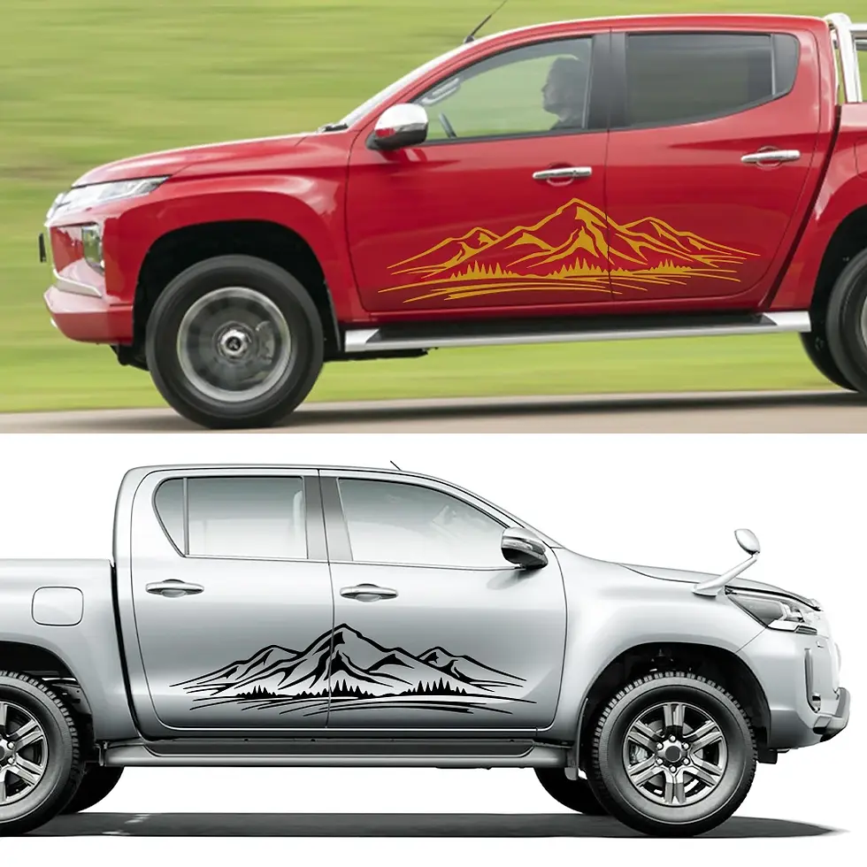 Thumbnail: Car Wild Mountain Style Sticker For Ford F150 Toyota Hilux Dodge RAM Isuzu Dmax