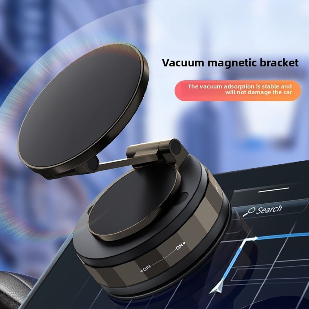 Magnetic Car Phone Holder Stand 360° Rotation Magnetic Vacuum Adsorption Suction