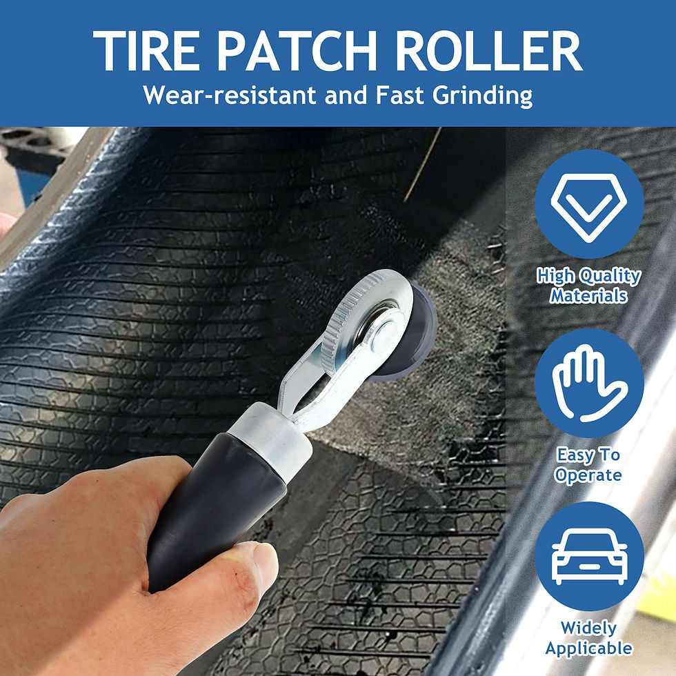 Thumbnail: Tire Repair Patch Tools Kit Tire Patch Roller Car Truck Motorcycle Tire Repair T