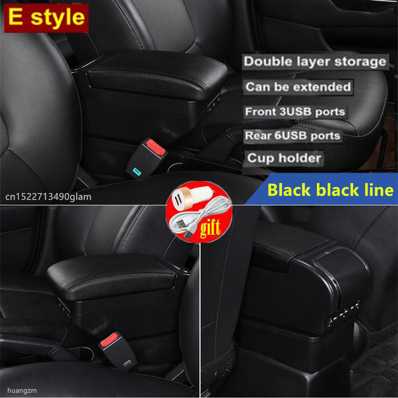 Thumbnail: For opel corsa E Armrest box For opel corsa E 2014-2020 Car Armrest box Storage