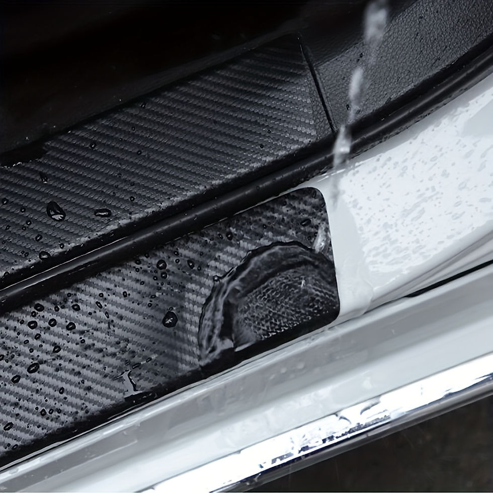 Thumbnail: Carbon Fibre Threshold Protection Strip Door Decorative Strip Sticker for JAC Re