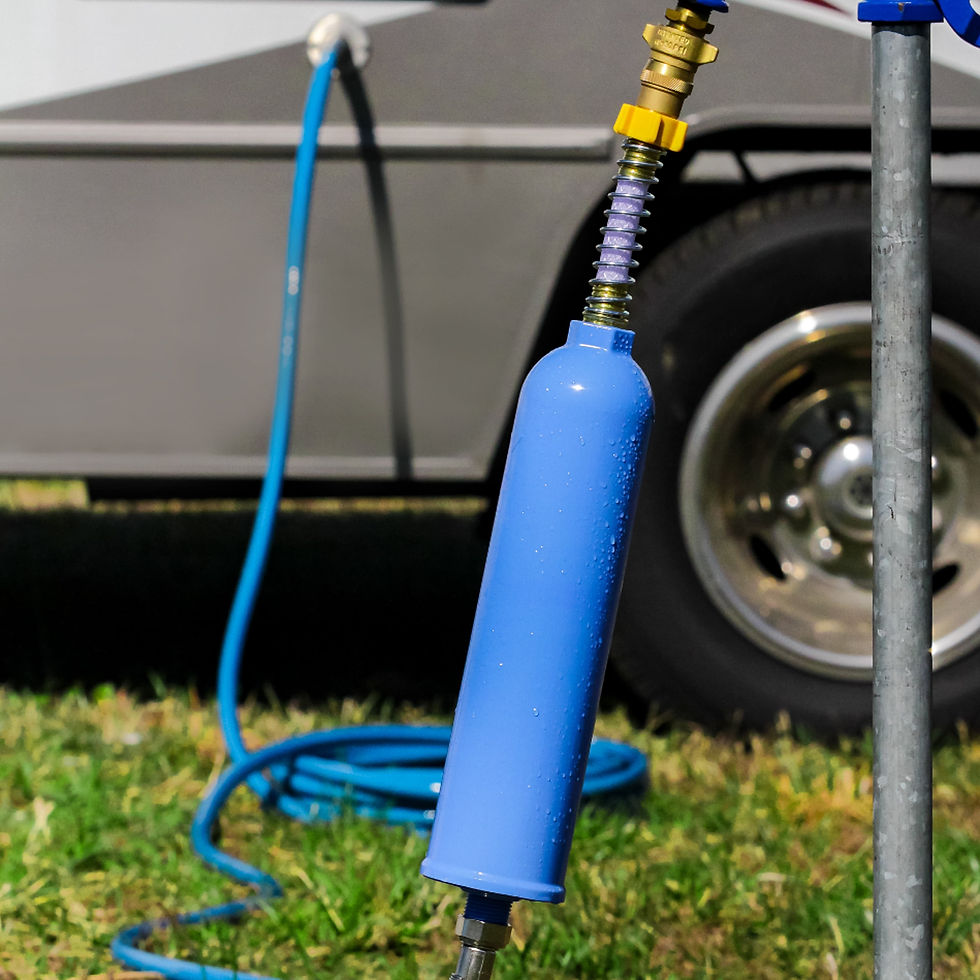 Thumbnail: Camco TASTEPURE XL RV Water Filter and Hose Protector - 6-Step Water Filtra..