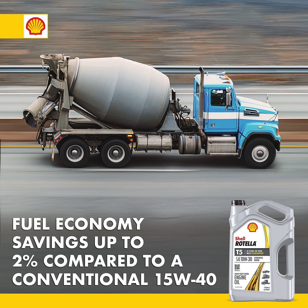 Thumbnail: Shell Rotella T5 Synthetic Blend 10W-30 Motor Oil, 1 Gallon (3 Pack)