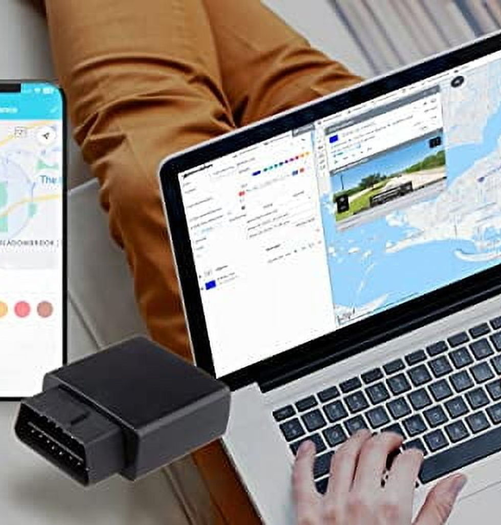 Thumbnail: TrackForce OBD GPS Tracker for Cars-Easy Installation-Harsh Driving Alerts,..