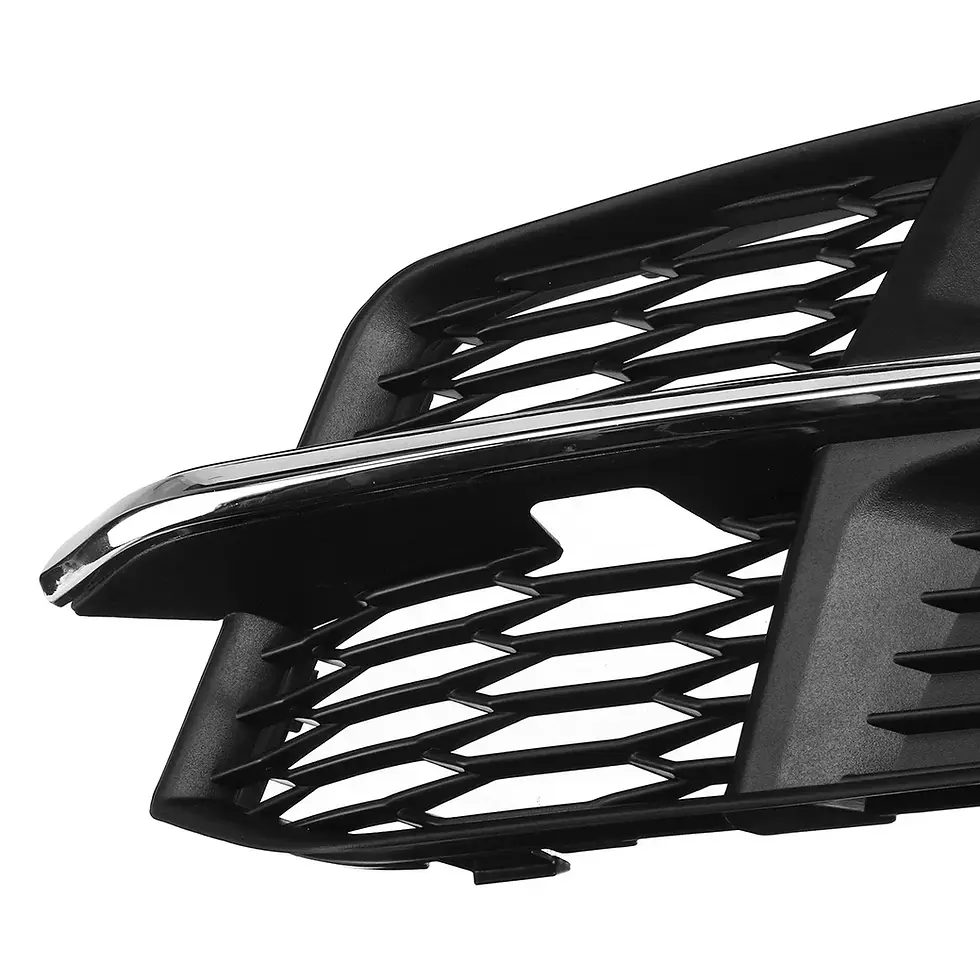 Thumbnail: Pair Front Bumper Fog Light Grille Cover 4G0807681AN Replacement For AUDI A6 C7