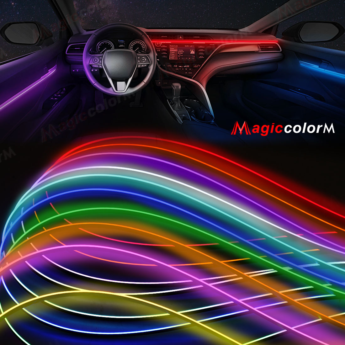 Car LED Ambient Light Car Interior Decorative Lamp For Universal DIY Flexible Hi