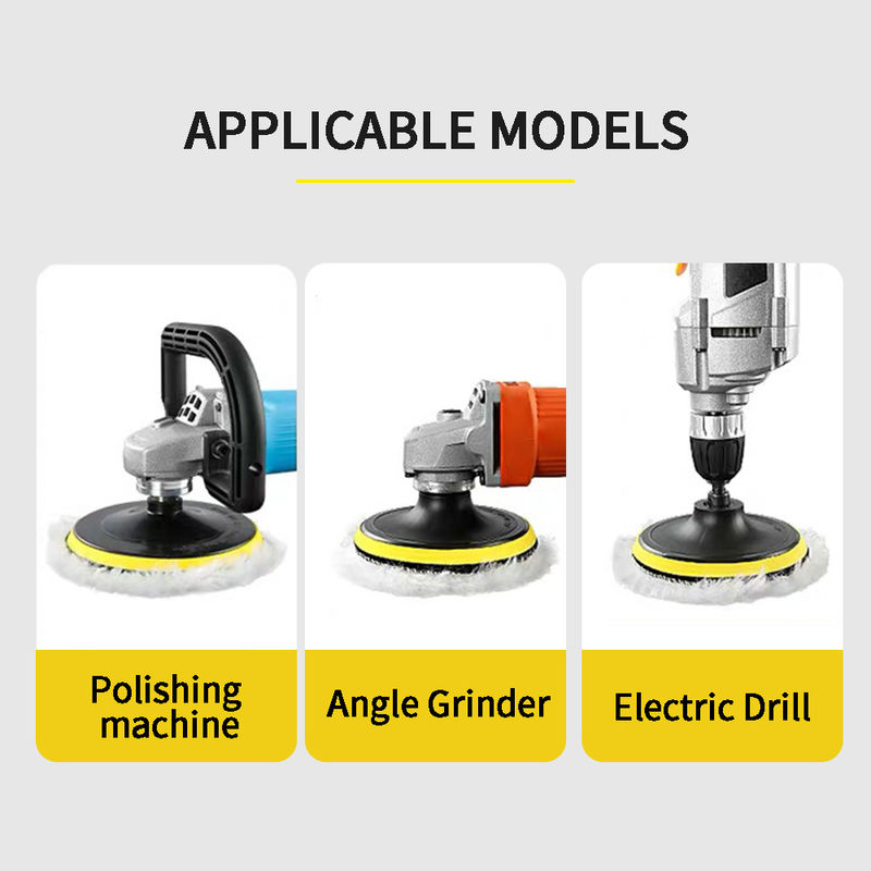 Thumbnail: 4/5/6 inch Polishing Kit Polishing Pad Car Waxing Sponge Disk Wool Wheel Auto Pa