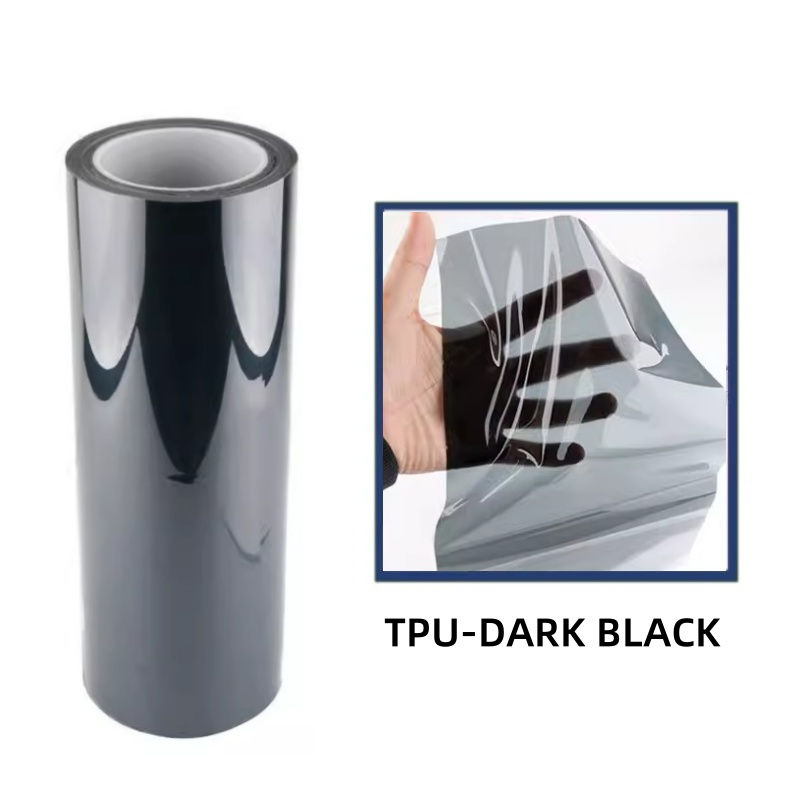 Thumbnail: Self-healing Tpu Ppf Headlight Film Anti Scratches Protect Smoke Black Car Lamp