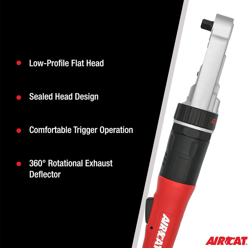 Thumbnail: AIRCAT Pneumatic Tools 809-SH: Sealed Flat Head Ratchet 350 RPM, 60 ft-lbs ..