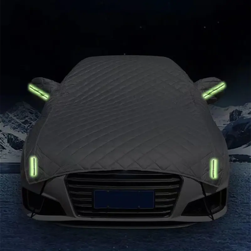 Thumbnail: Car Cover Against Hail Outdoor Full Cover Rain Sun UV Protection Universal Cotto