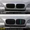 Thumbnail: New Look Car Grille Grill Front Kidney Glossy 2 Line Double Slat For BMW X5 E70