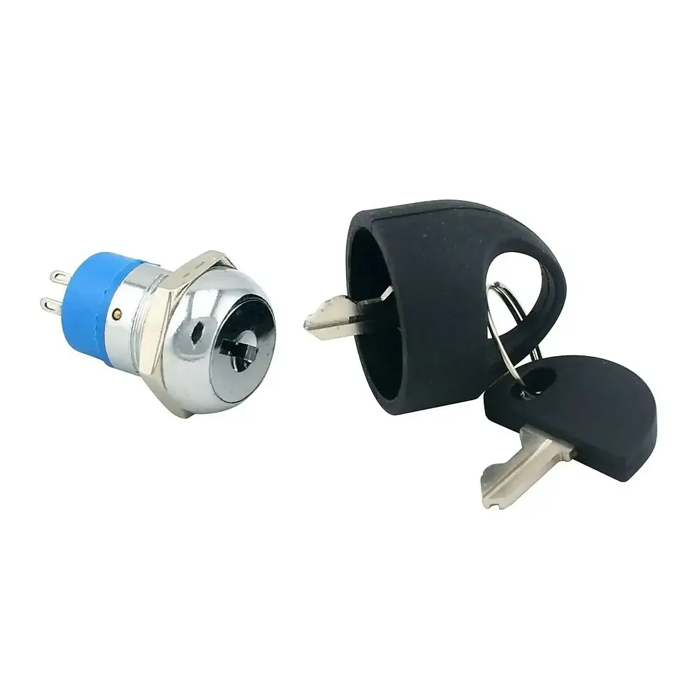 Thumbnail: Electric Scooter Lock Ignition Switch Mobility Scooter Spare Start With 2 Keys