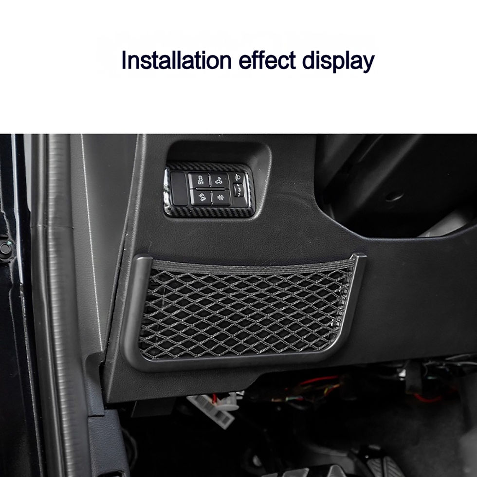 Thumbnail: Car Organizer Mesh Storage Bag Net Pocket Mobile Phone Holder Multi Function Car