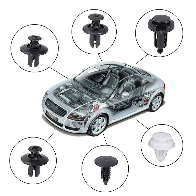 Thumbnail: 100 Pcs Car Clips Fastener Screws Bumper Plastic For Bmw F10 F11 F20 F30 E36 E46