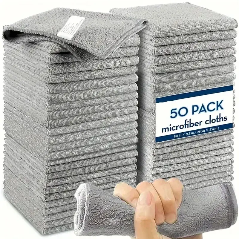 Microfiber Cleaning Cloths Absorbent Soft Stain-removing Towels for Bicycle Car