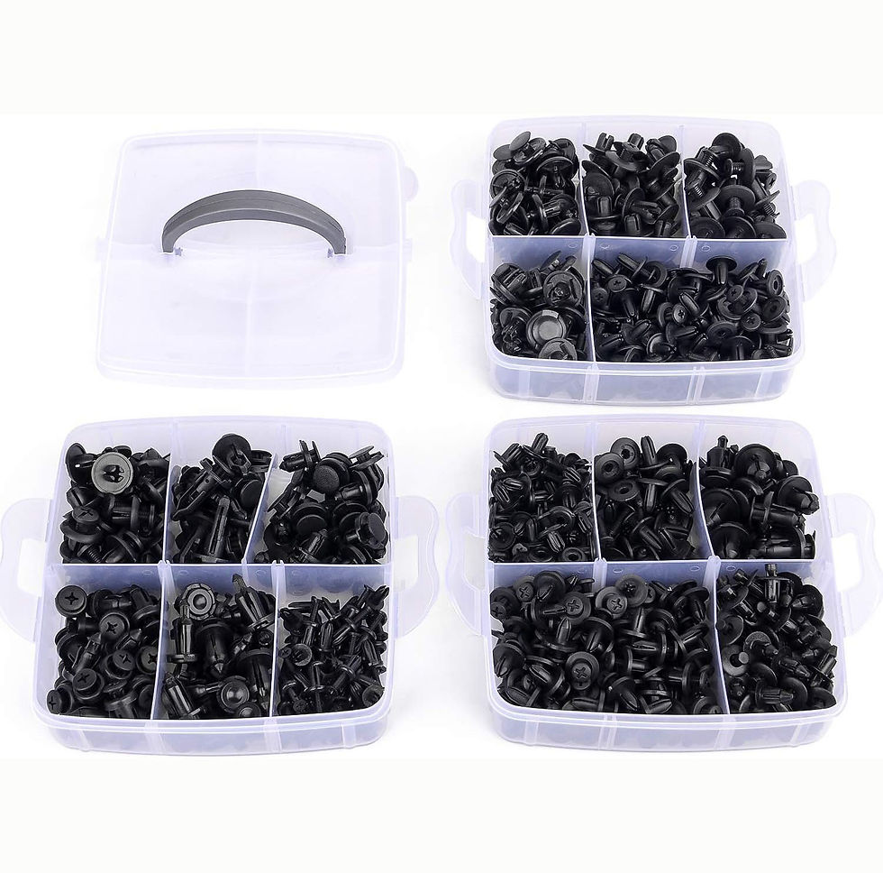 Thumbnail: 620Pcs Car Fastener Clips Mixed Car Fasteners Door Trim Panel Auto Bumper Rivet