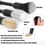 Thumbnail: 3pcs Car Detailing Brushes Set Soft Auto Detailing Brush Kit Interchangeabl..