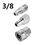 Thumbnail: Pressure Washer Adapter Set 3/8 male and female Quick Connect Fittings Quick Plu