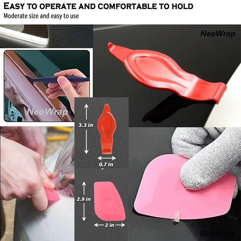 Thumbnail: 16pcs/set Car Wrapping Tools Kit Vinyl Scraper Cutter Film Squeegee Vinyl Spatul