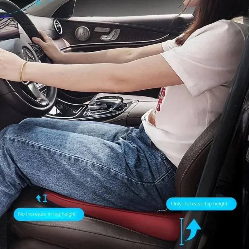 Thumbnail: Car Booster Seat Cushion Heightening Height Boost Mat Breathable Portable Car Se