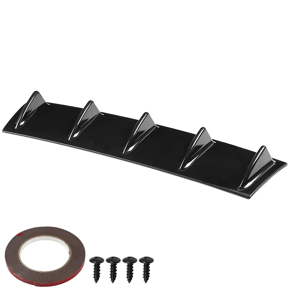 Thumbnail: Rear Bumper Diffuser Universal Car Rear Bumper Chassis Fin Spoiler Wing Lip Diff