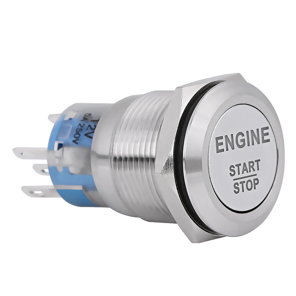 Thumbnail: Engine Start Switch Metal Button Start Stop Switch with LED Light Waterproof Car