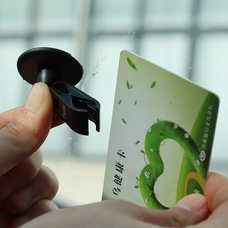 Thumbnail: Auto Sticky Card Clip Ticket Holder Windshield Parking Coupon Clips Interior Sto