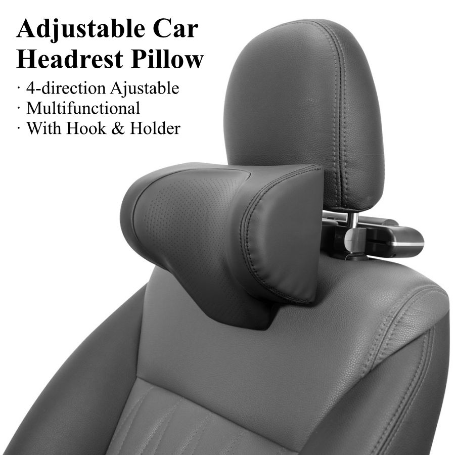 Adjustable Car Headrest Pillow Multi-use Car Neck Pillow for Driving Seat Head S