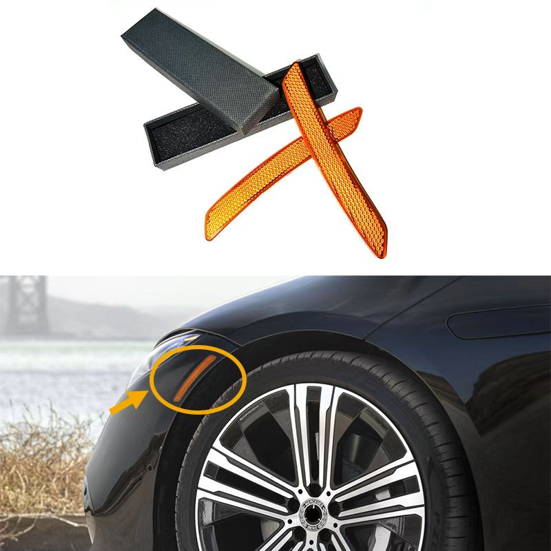 2pcs Car Reflective Sticker Car Door Stickers Decal Warning Reflective Tape Stri