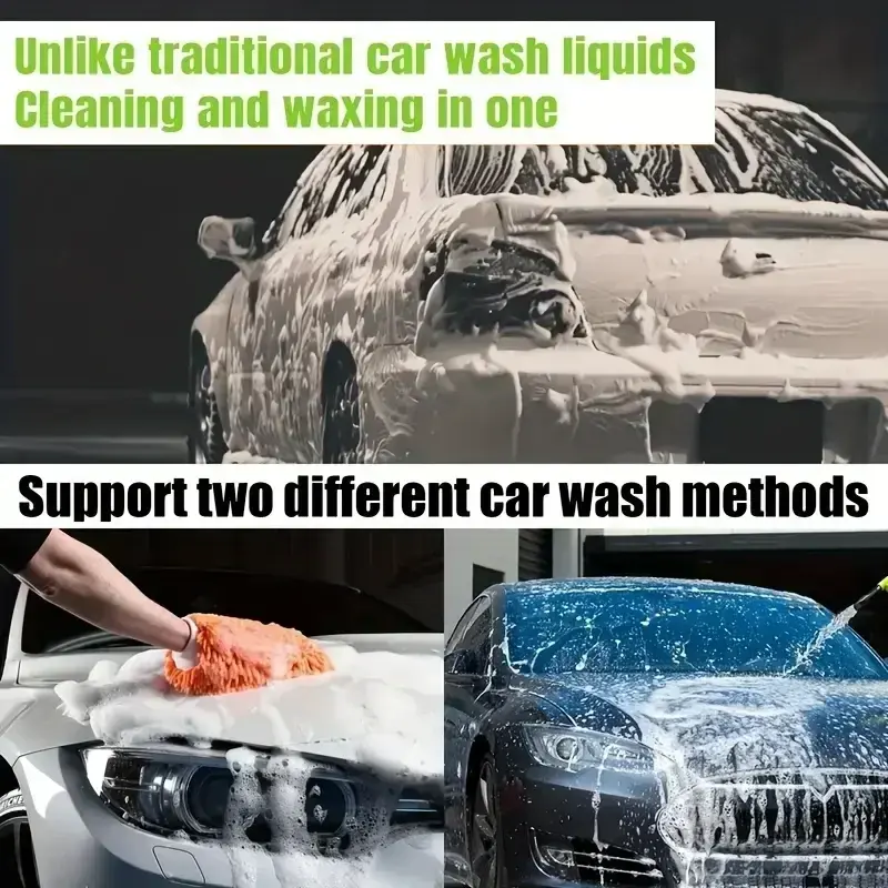 Thumbnail: High Foaming Car Wash Shampoo Liquid Deep Cleaning Water Wax Varnish Nourishing