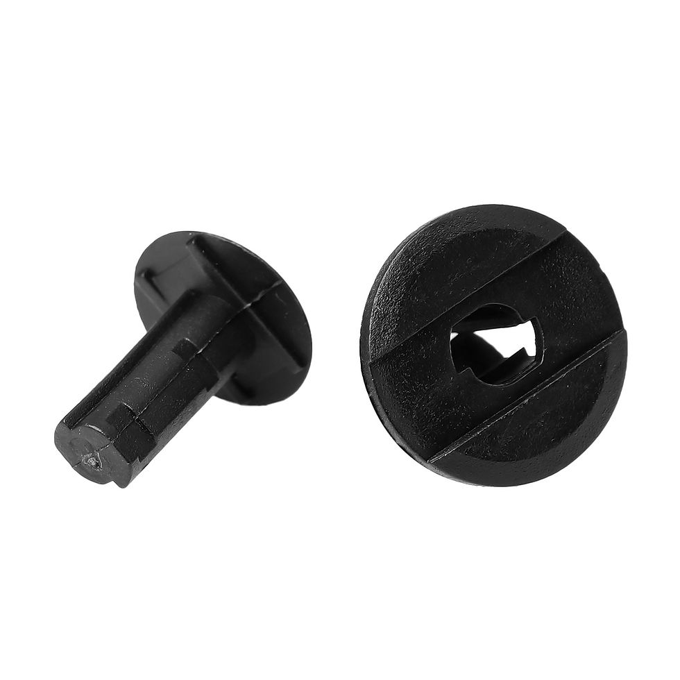 Thumbnail: 8mm Car Retainer Clips Plastic Fasteners Kit Auto Trim Panel Clip Black Car Body