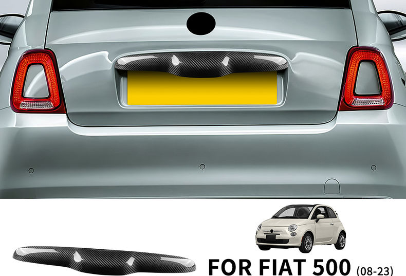 Real Hard Carbon Fiber Sticker For Fiat 500 08-23 Abarth 595 2012-2023 Abarth 69