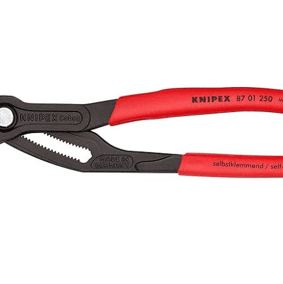 Thumbnail: KNIPEX Tools - Cobra Water Pump Pliers (8701250), Red,10-Inch