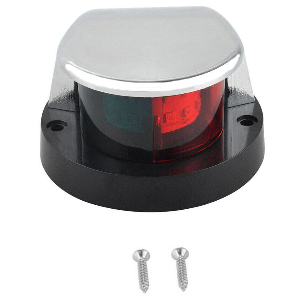 Thumbnail: 1 Pcs Red Green LED Boat Navigation Light 12V Waterproof Sailing Signal Lamp Mar