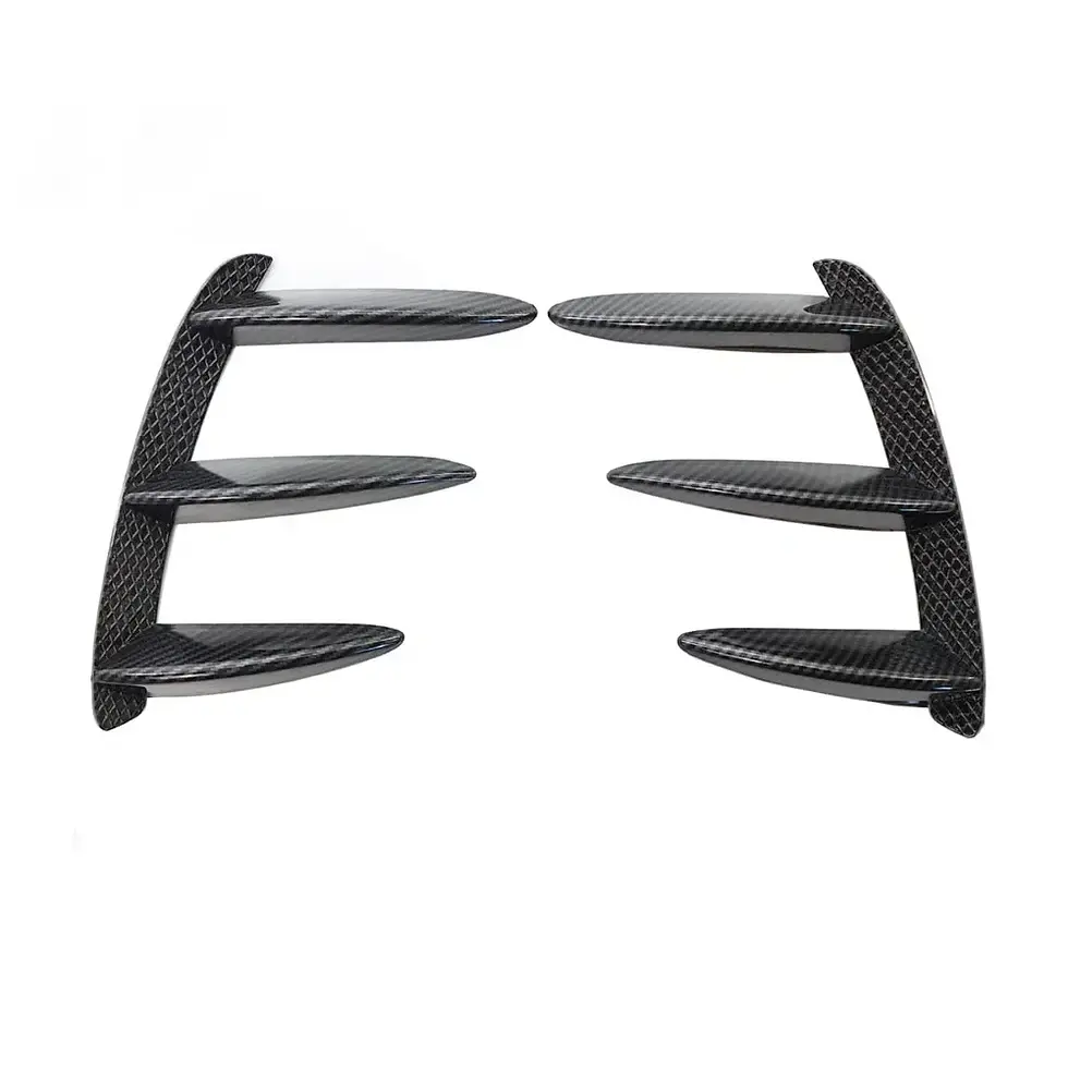 Thumbnail: 1Pair Car Black Carbon Pattern Rear Bumper Splitter Spoilers Canard for Mercedes