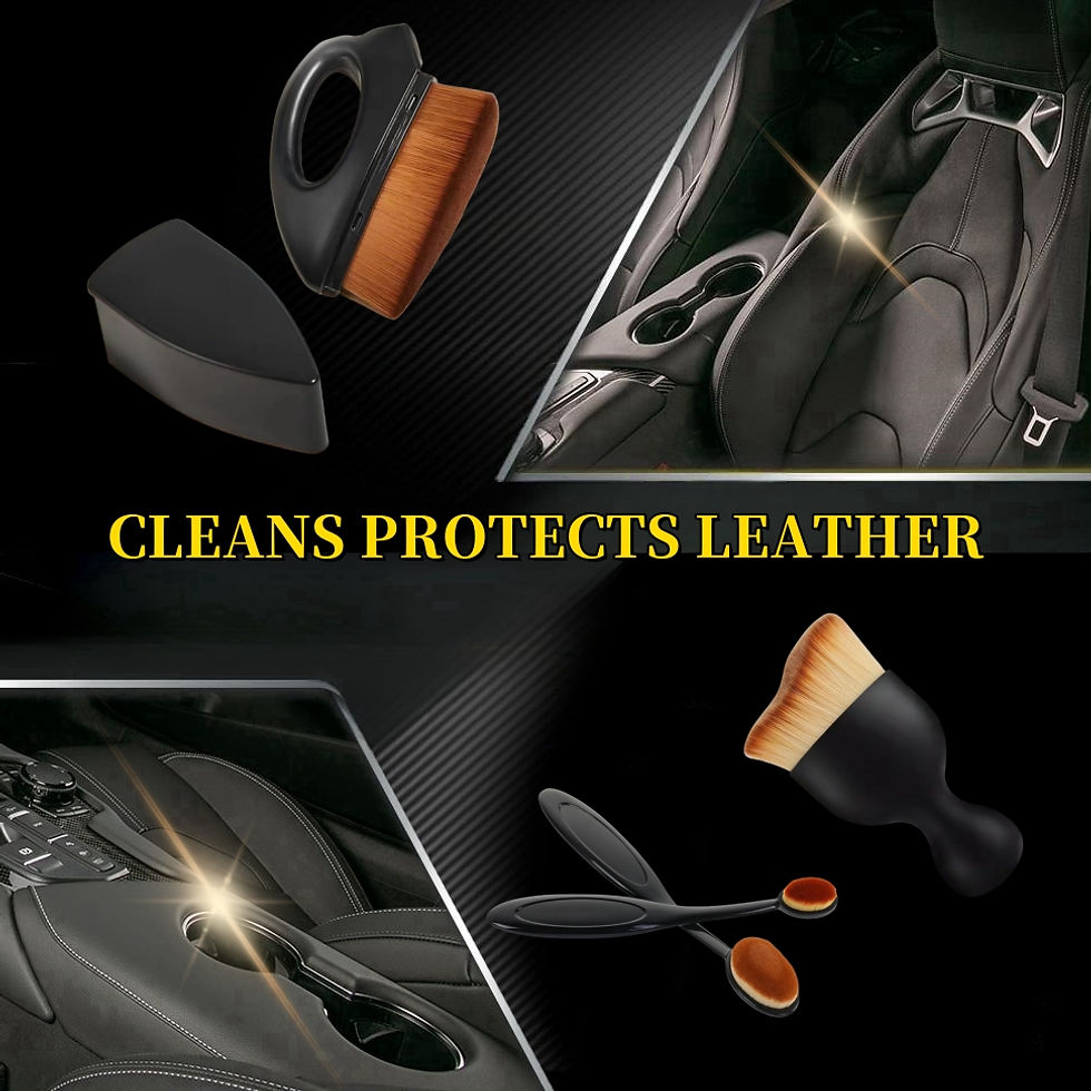 Thumbnail: Car Interior Cleaning Brush Car Leather Plastic Wheel Rim Detailing Brush High D