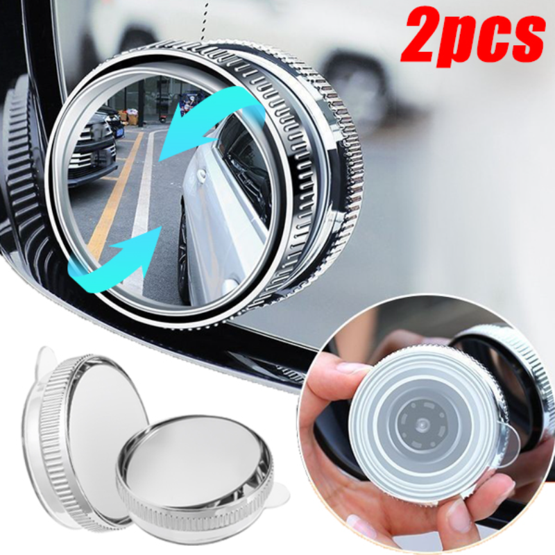 Upgraded Car Blind Spot Rear View Mirror Big Size Wide Angle Adjustable Round Mi